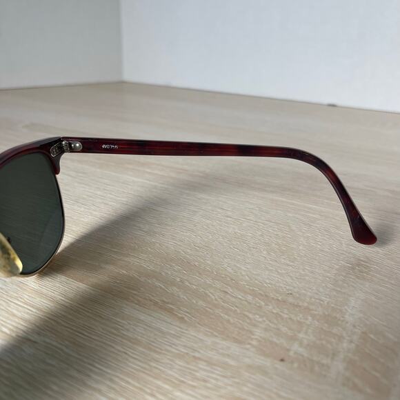 Vintage B&L Ray-Ban W0356 Clubmaster Sunglasses FRAMES ONLY Tortoise Shell - Picture 7 of 10